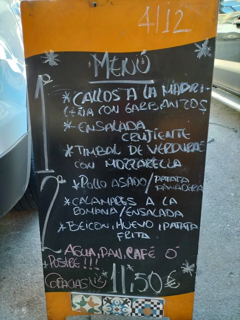 Menu_Bar restaurante el cerro_Cerro El_image_1