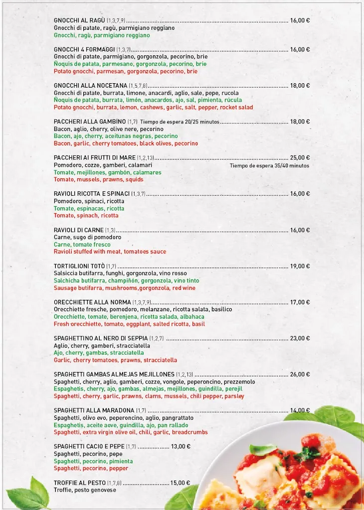 Menu_Il Padrino_Torrevieja_image_1