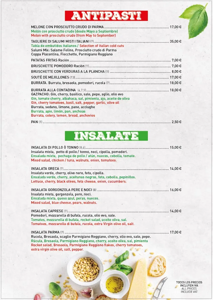 Menu_Il Padrino_Torrevieja_image_4