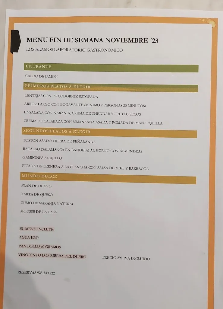 Menu_LOS ÁLAMOS_Campo de Peñaranda El_image_1