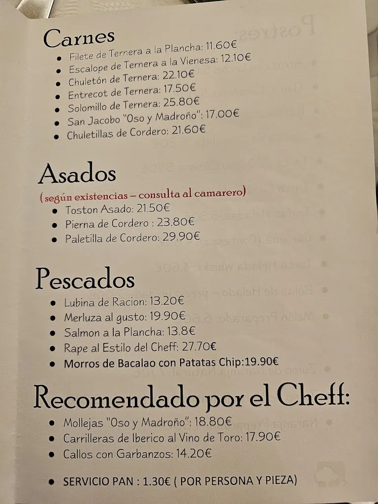 Don Julio_Restaurantes El Oso y El Madroño_Campo de Peñaranda El_review