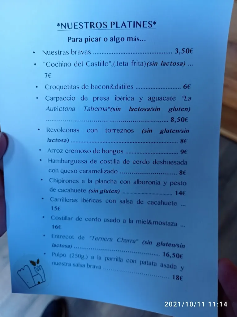 Menu_Restaurante  Castillo de Montemayor del Río-Salamanca_Colmenar de Montemayor_immagine_2