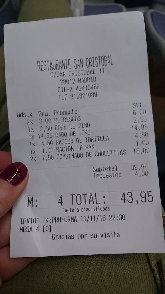 Pilar Mateos_Restaurante San Cristóbal_Cristóbal_review