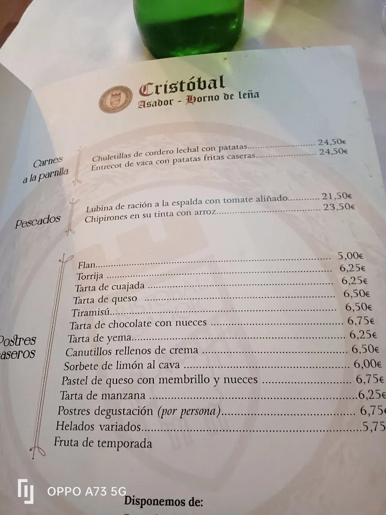 Menu_Cristóbal Asador_Cristóbal_image_2