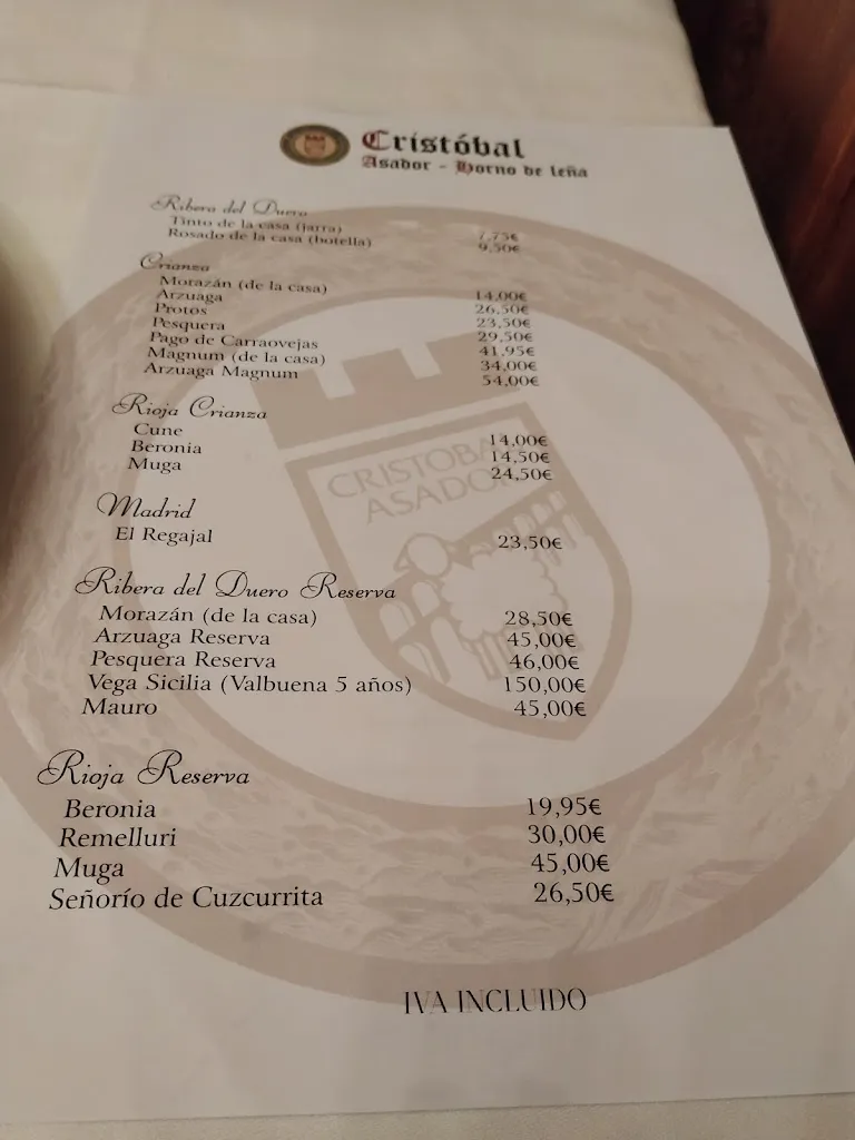 Menu_Cristóbal Asador_Cristóbal_image_4