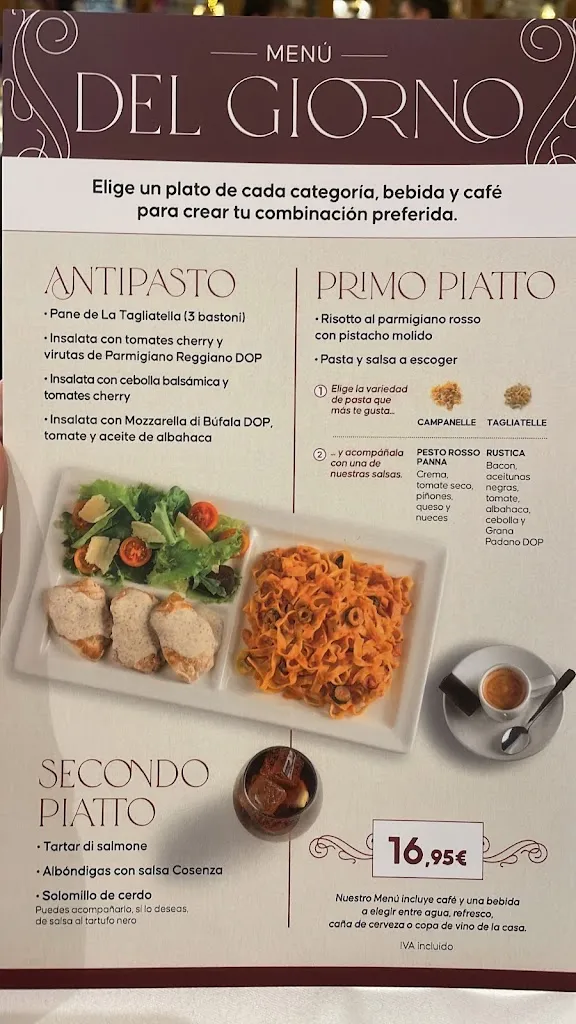 Menu_Restaurante La Tagliatella | La Morea, Cordovilla_Cordovilla_image_2