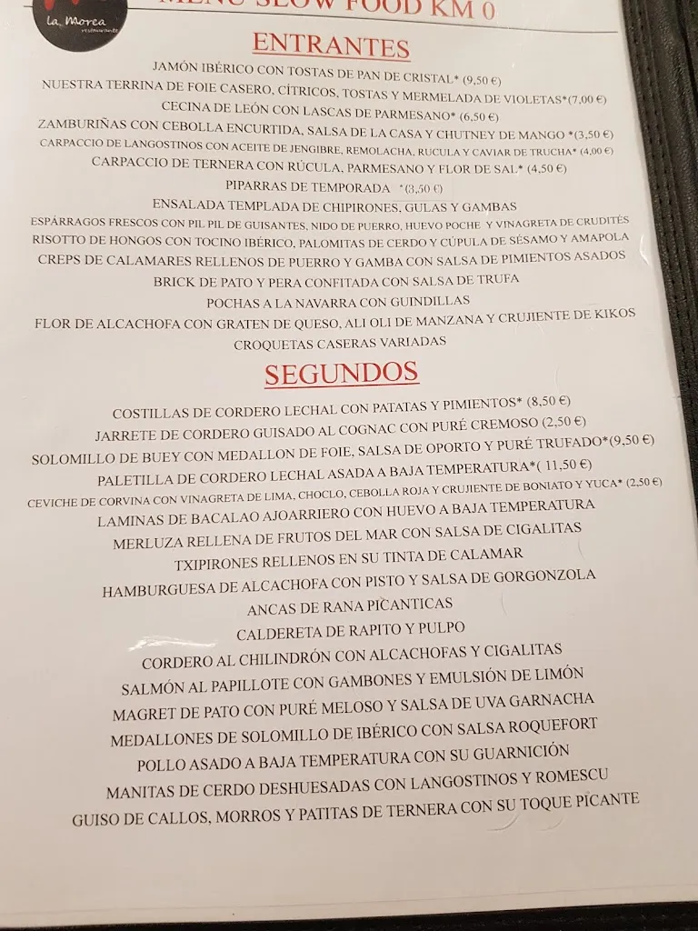 Menu_RESTAURANTE LA MOREA_Cordovilla_image_1