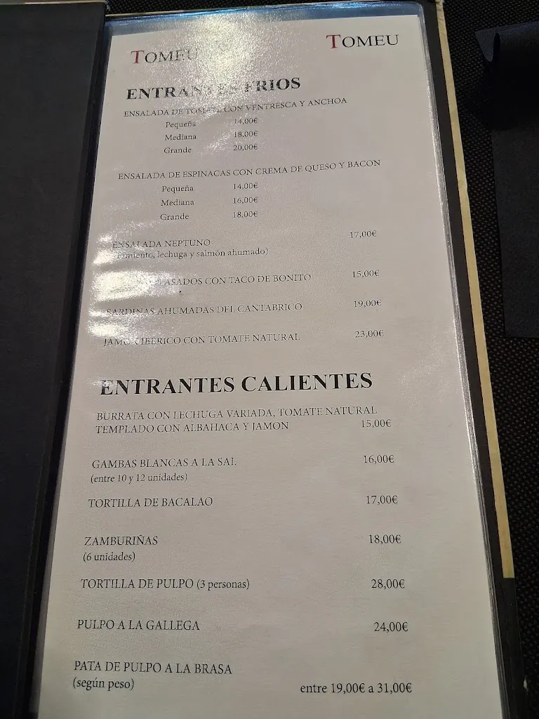 Menu_Tomeu Restaurante Bar_Cordovilla_image_1