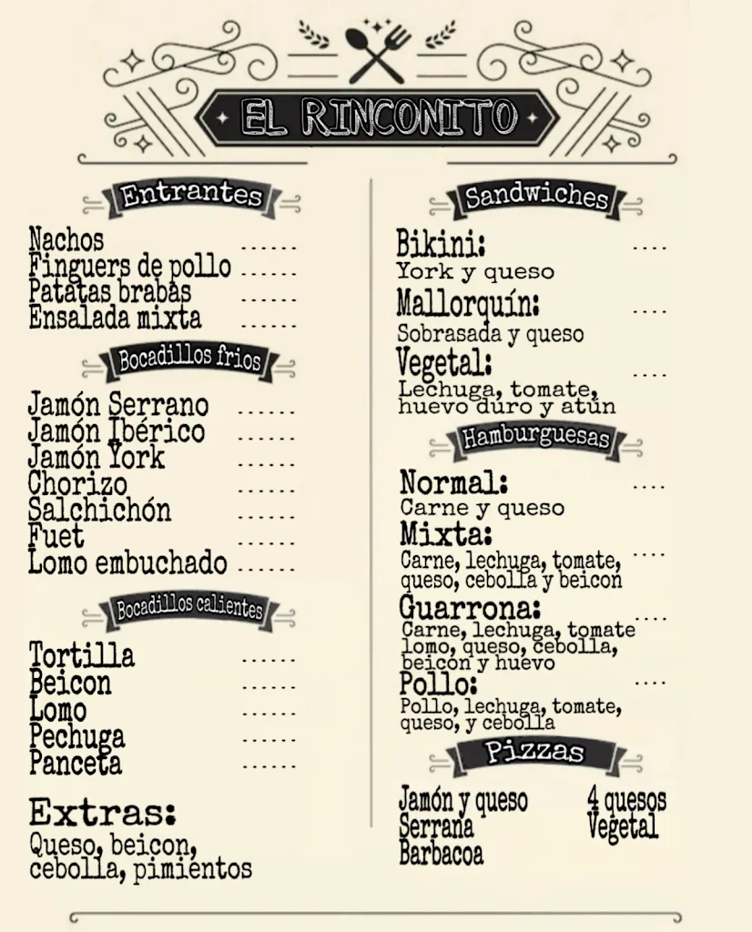 Menu_El Rinconito_Fregeneda La_image_1