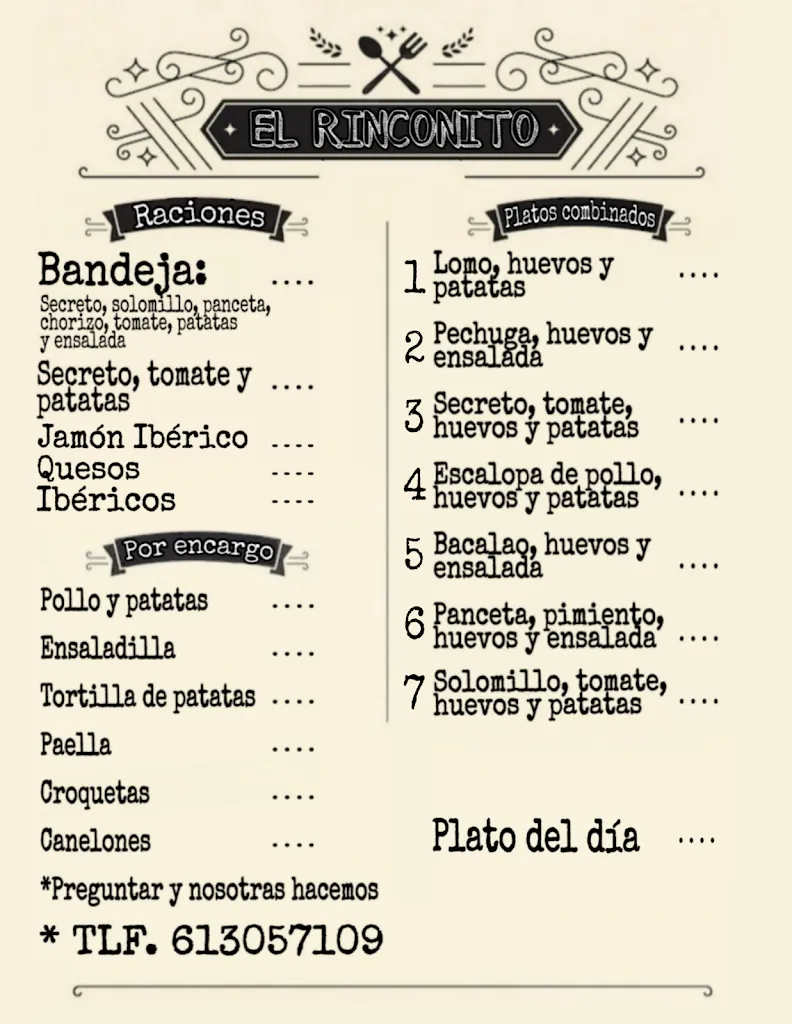 Menu_El Rinconito_Fregeneda La_image_2