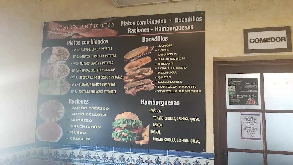 Menu_Mesón Ibérico Casa Marco_Fresno Alhándiga_image_2