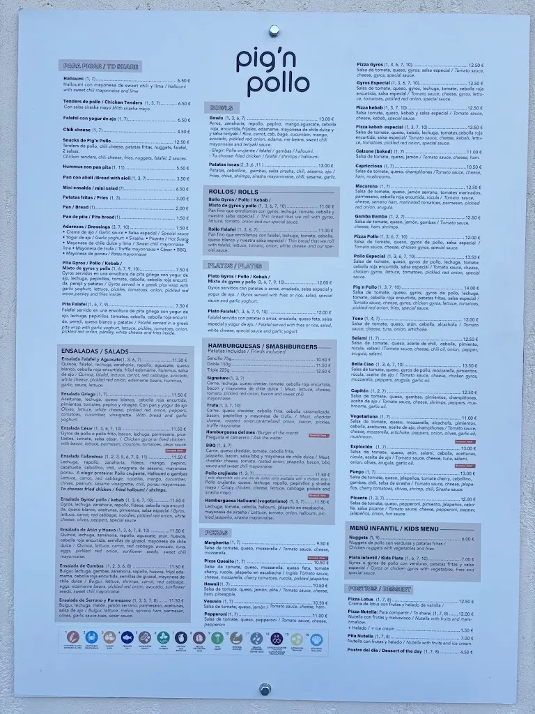 Menu_Pig'n Pollo Torrevieja_Torrevieja_image_1