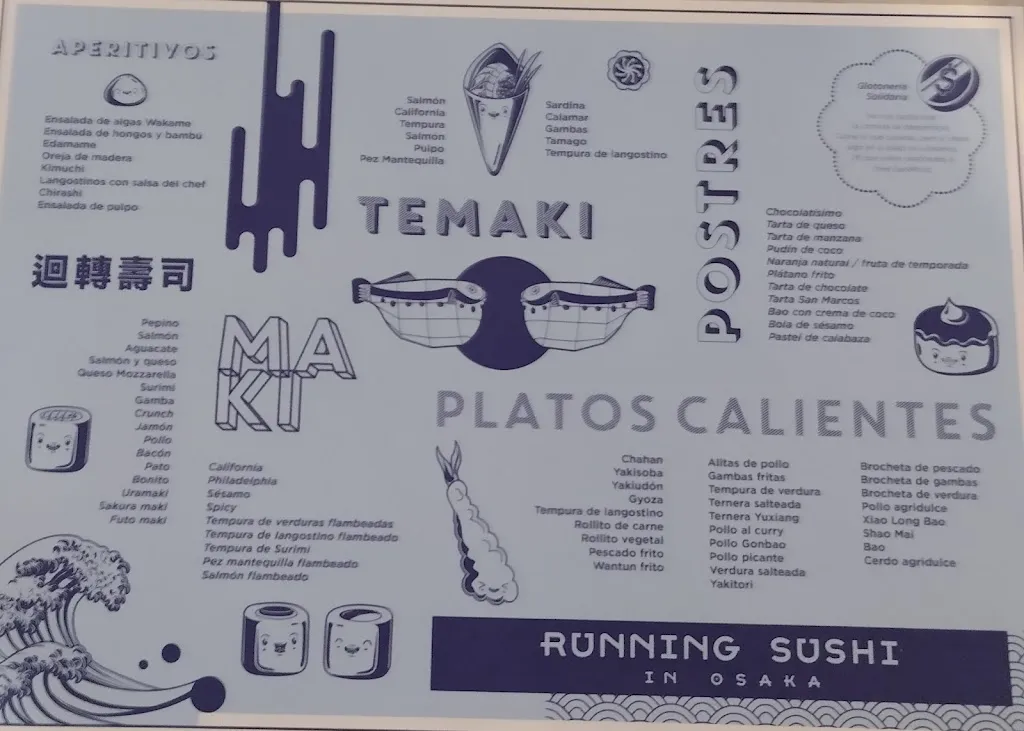 Menu_Running Sushi in Osaka_Fuente de San Esteban La_image_1