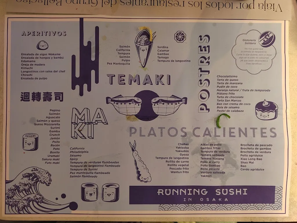 Menu_Running Sushi in Osaka_Fuente de San Esteban La_image_3