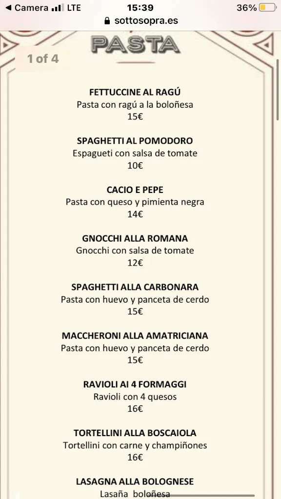 Menu_Grazie Mille Mozzarella Bar Galería Canalejas_Fuente de San Esteban La_image_4