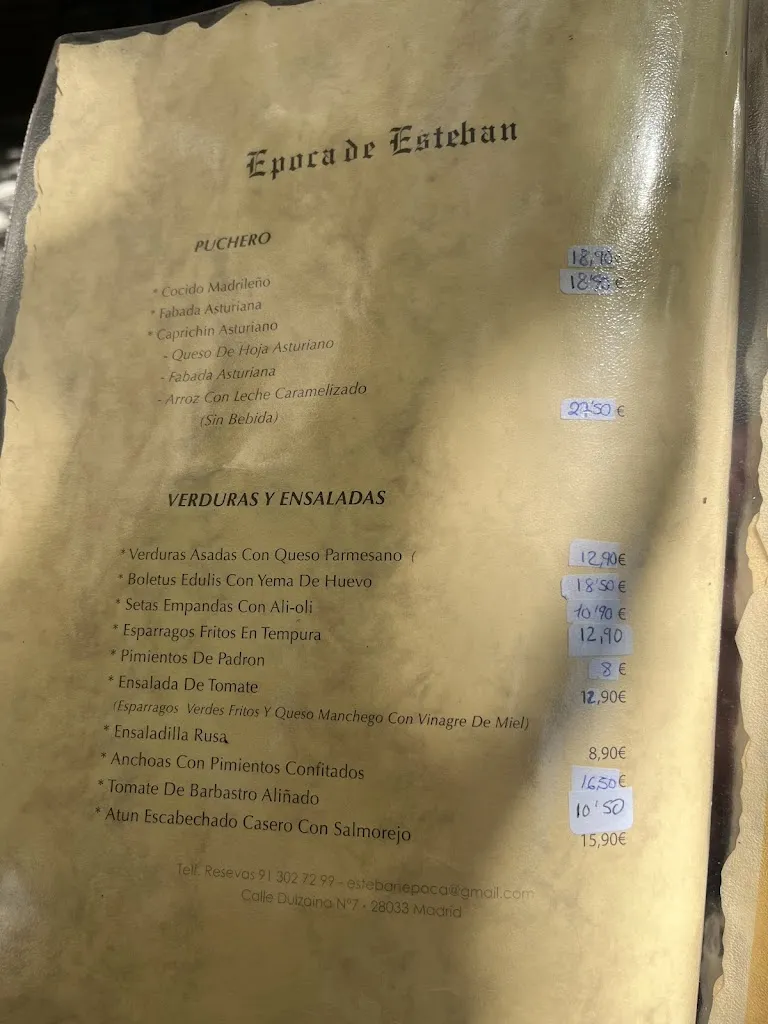 Menu_Época de Esteban_Fuente de San Esteban La_image_2