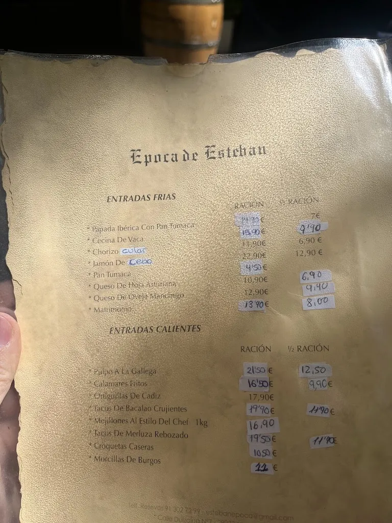 Menu_Época de Esteban_Fuente de San Esteban La_image_3