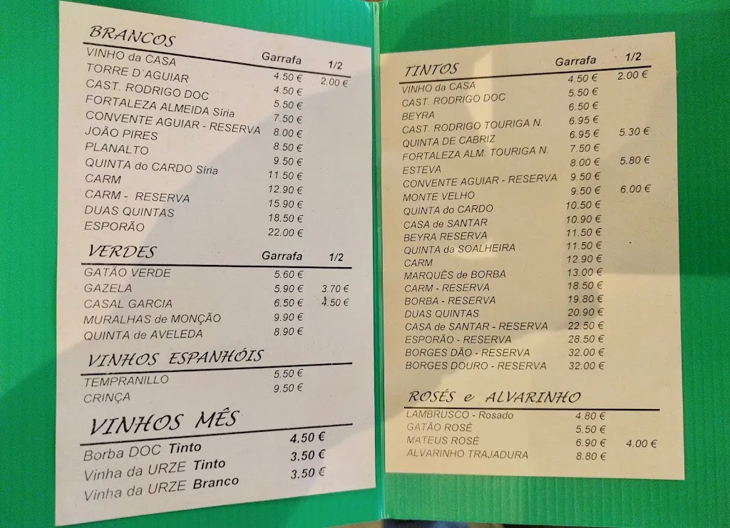 Menu_Quinta do Prado Verde_Fuentes de Oñoro_image_1