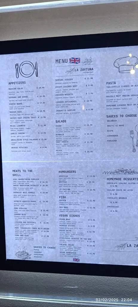 Menu_La Zaytuna Restaurant_Torrevieja_image_3