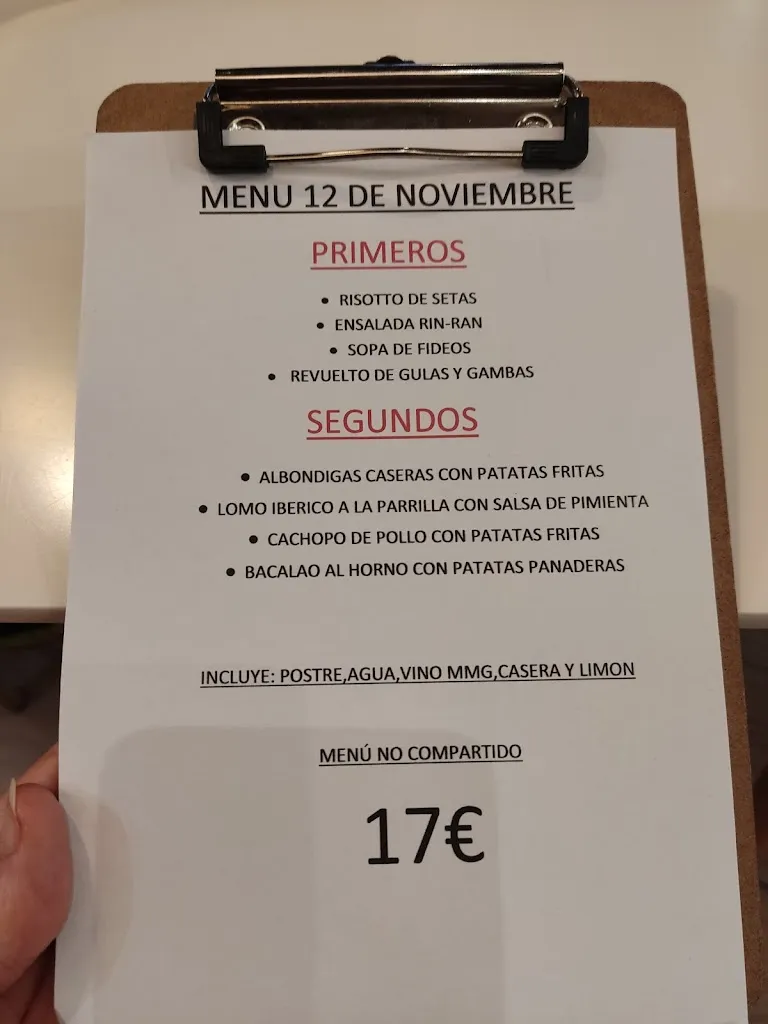 Menu_Bar restaurante De la Dehesa a su Mesa_Gejuelo del Barro_image_3