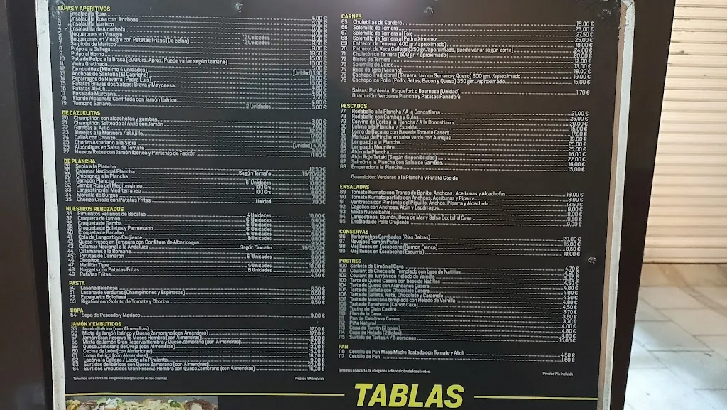 Menu_Restaurante Tasca Nueva Bahía_Torrevieja_image_1