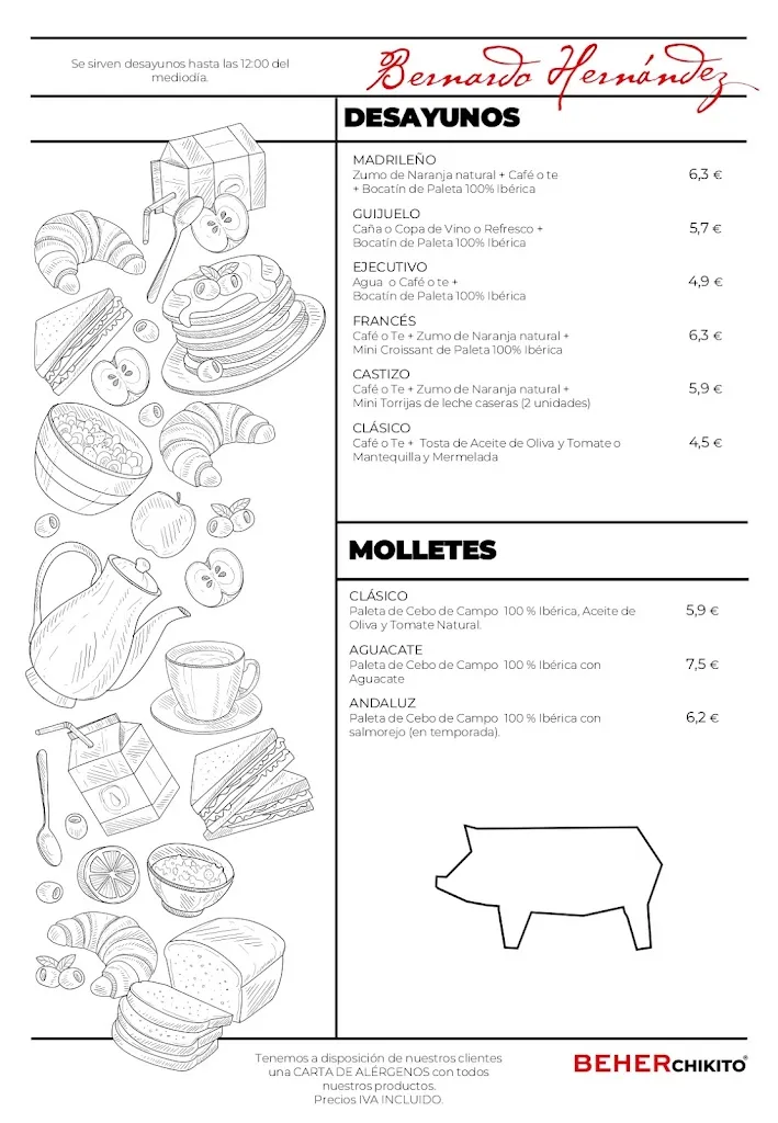 Menu_BEHER Madrid Chikito | Jamón Ibérico 100%_Guijuelo_immagine_3