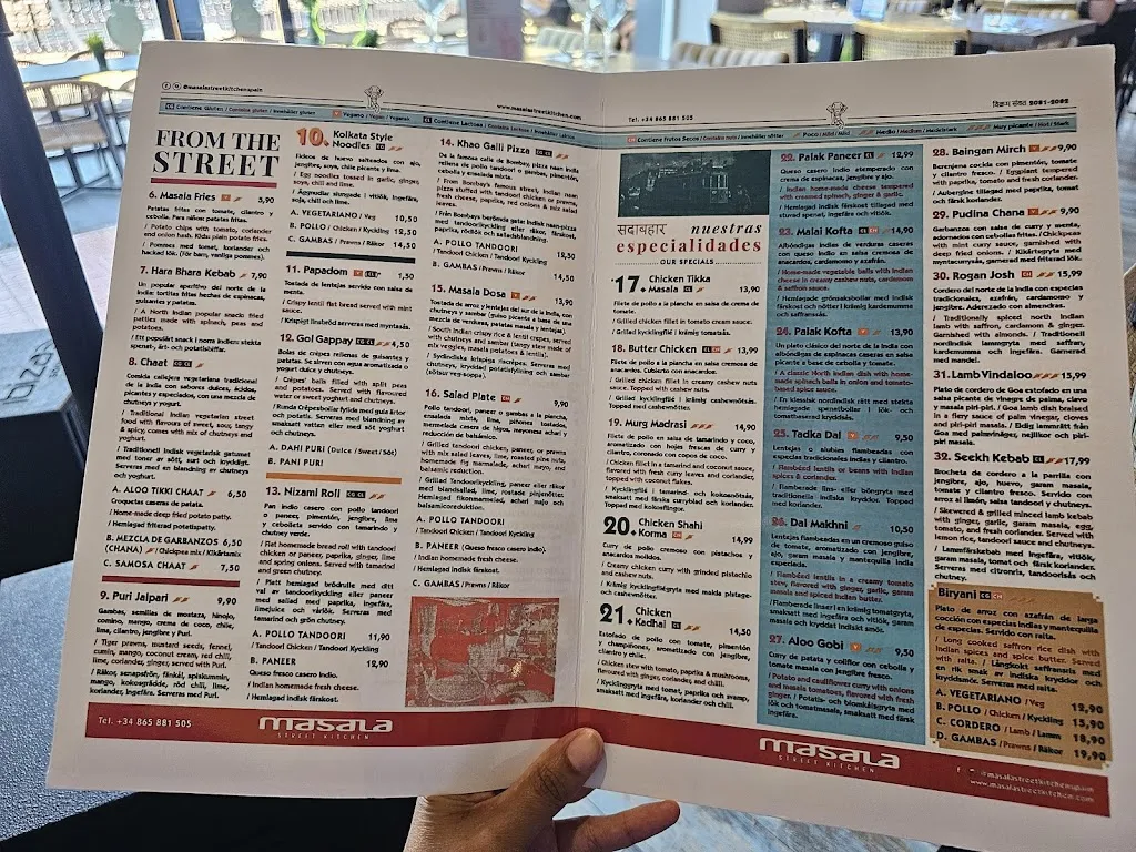 Menu_Masala Street Kitchen Spain_Torrevieja_immagine_2