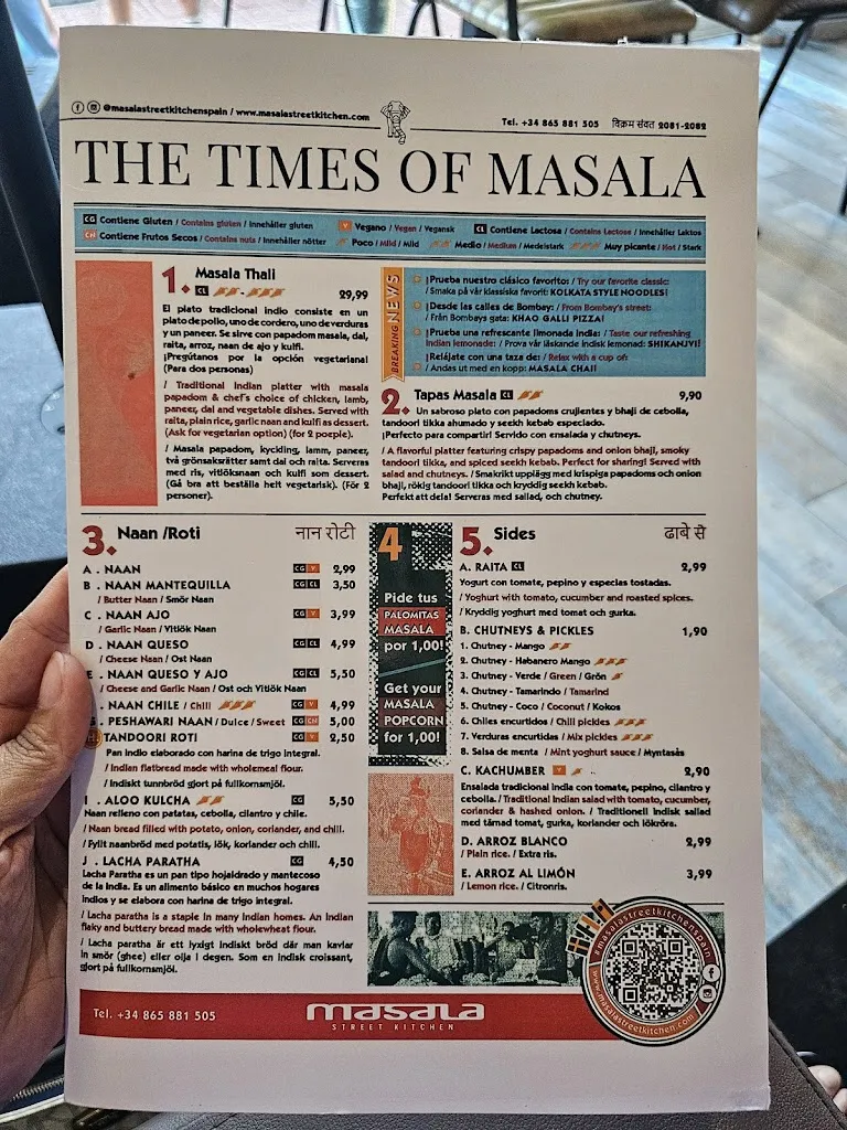 Menu_Masala Street Kitchen Spain_Torrevieja_immagine_3
