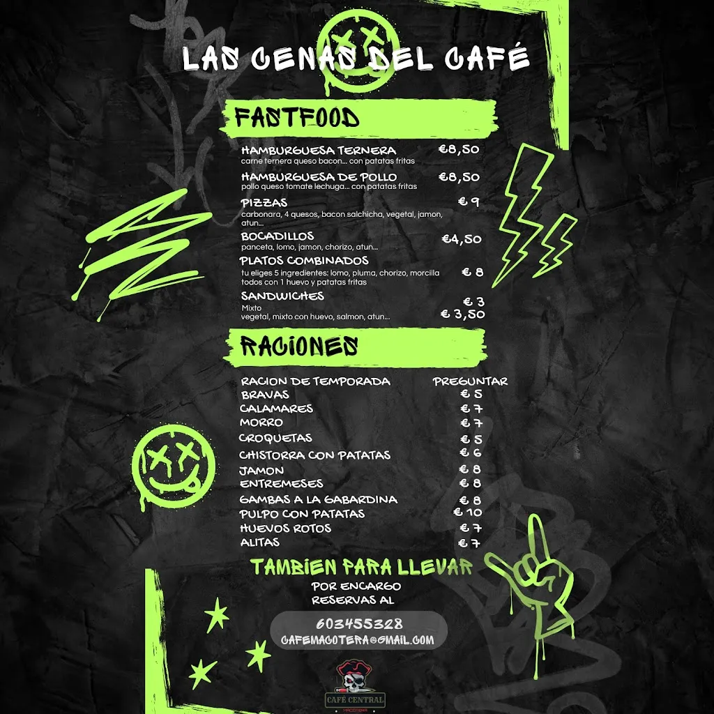 Menu_Bar Café El central_Macotera_image_1