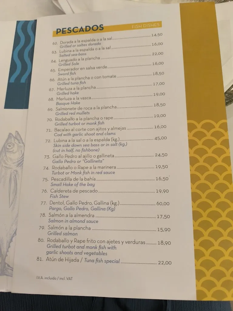 Menu_Bar Restaurante las Cañas_Torrevieja_image_2