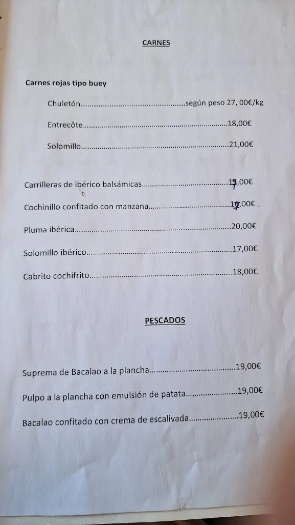 Menü_Restaurante Las Petronilas_Miranda del Castañar_Bild_2