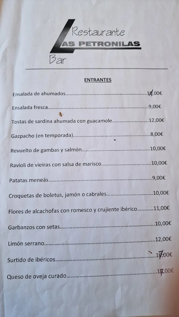 Menü_Restaurante Las Petronilas_Miranda del Castañar_Bild_3