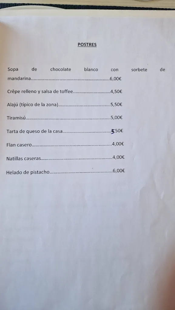Menü_Restaurante Las Petronilas_Miranda del Castañar_Bild_4