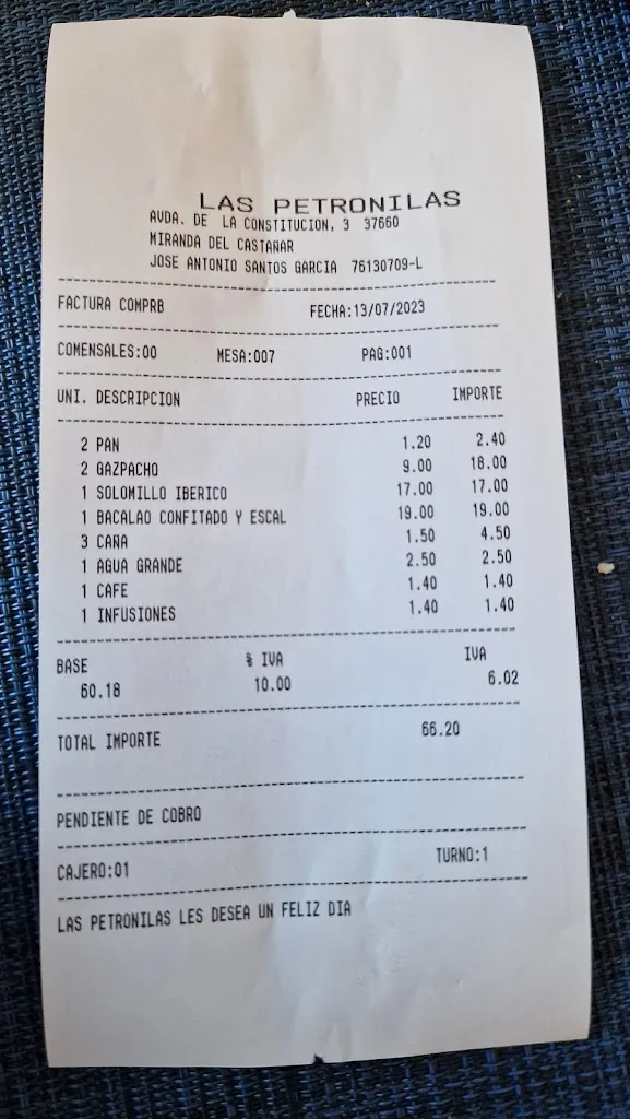 Armand Heijster_Restaurante Las Petronilas_Miranda del Castañar_Bewertung