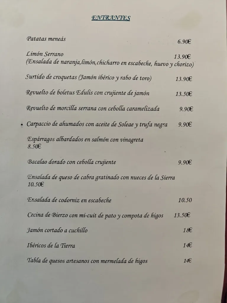 Menu_Restaurante El Molino_Miranda del Castañar_immagine_1