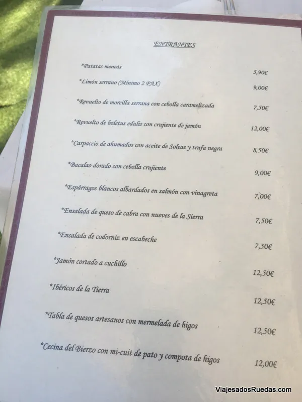 Menu_Restaurante El Molino_Miranda del Castañar_immagine_3