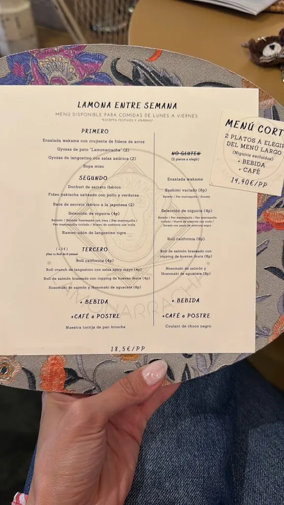 Menu_Lamonarracha Justicia | Restaurante japonés fusión_Moronta_immagine_4
