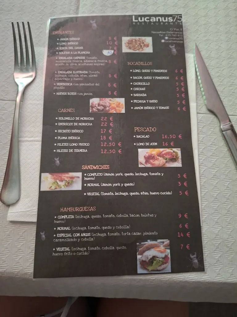 Menu_Restaurante Lucanus_Nava de Sotrobal_image_1