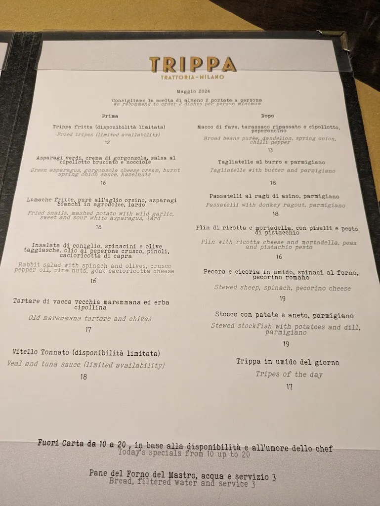 Menu_Trattoria Trippa_Milano El_immagine_1