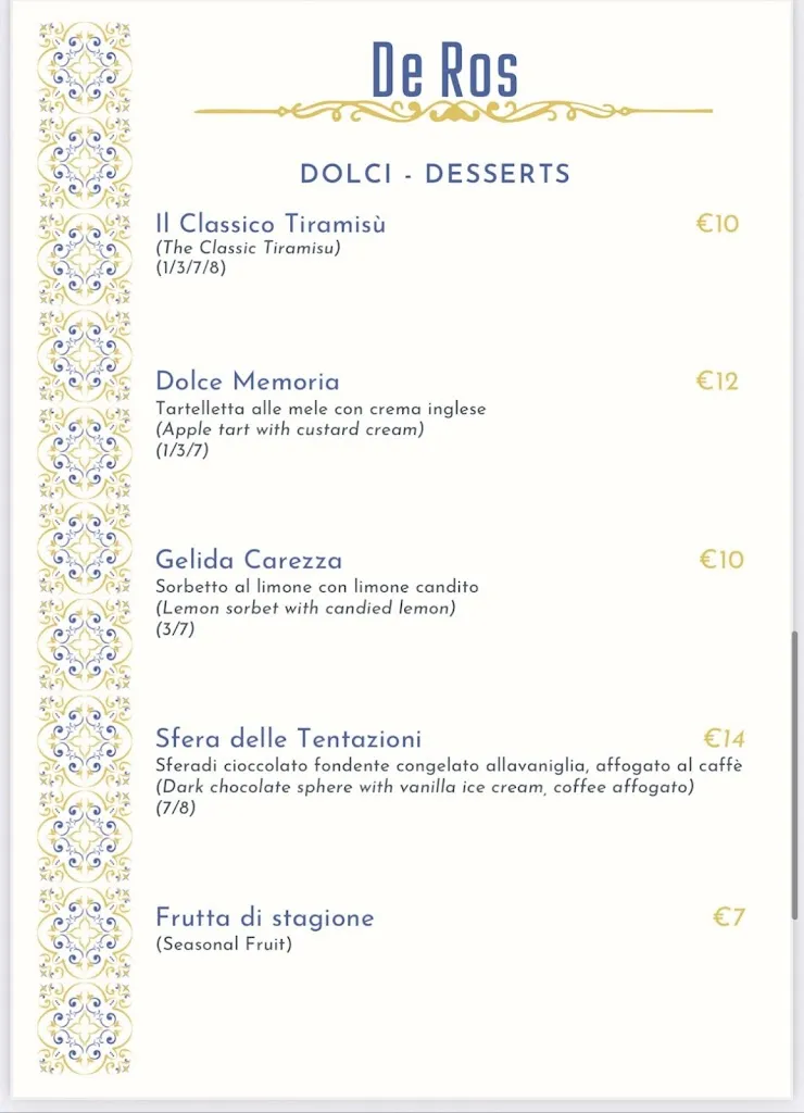 Menu_DeRos Restaurant_Milano El_image_4