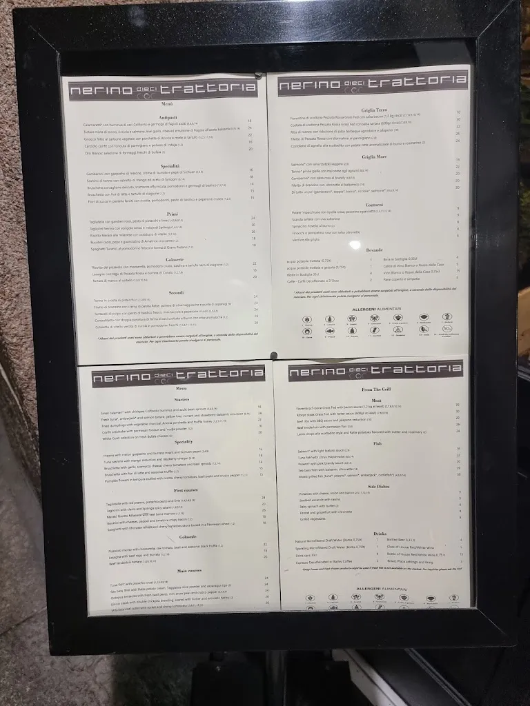 Menu_Nerino Dieci Trattoria_Milano El_immagine_1