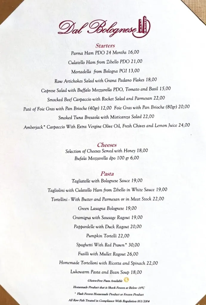 Menu_Dal Bolognese Milano_Milano El_image_1