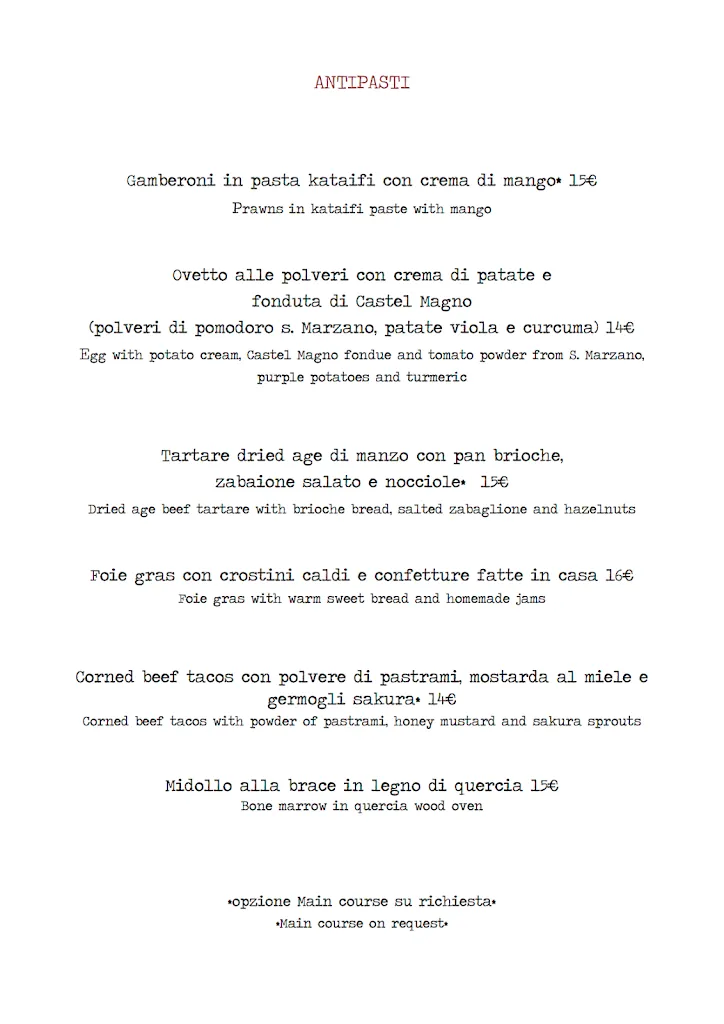 Menu_B Restaurant_Milano El_image_1