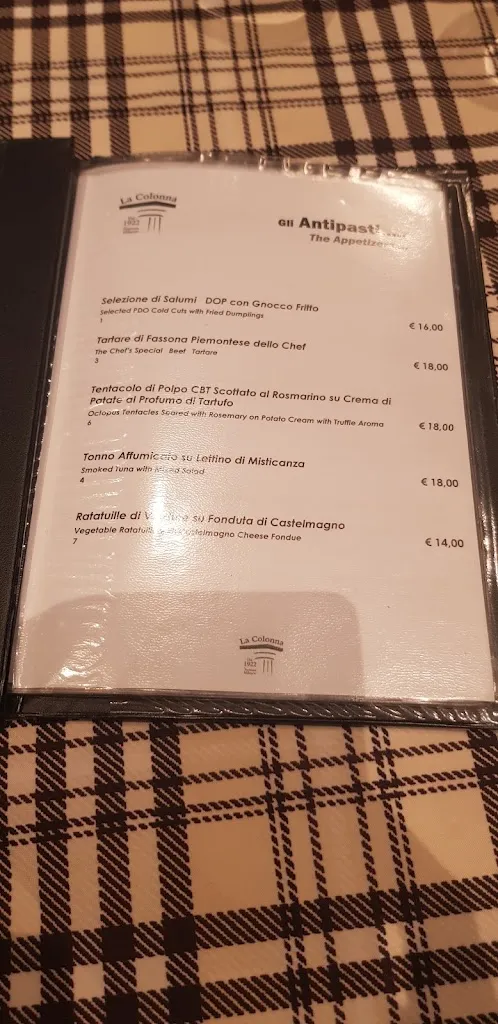Menu_Trattoria milanese dal 1922 | La Colonna_Milano El_image_2