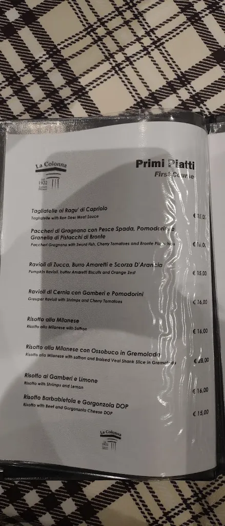 Menu_Trattoria milanese dal 1922 | La Colonna_Milano El_image_3