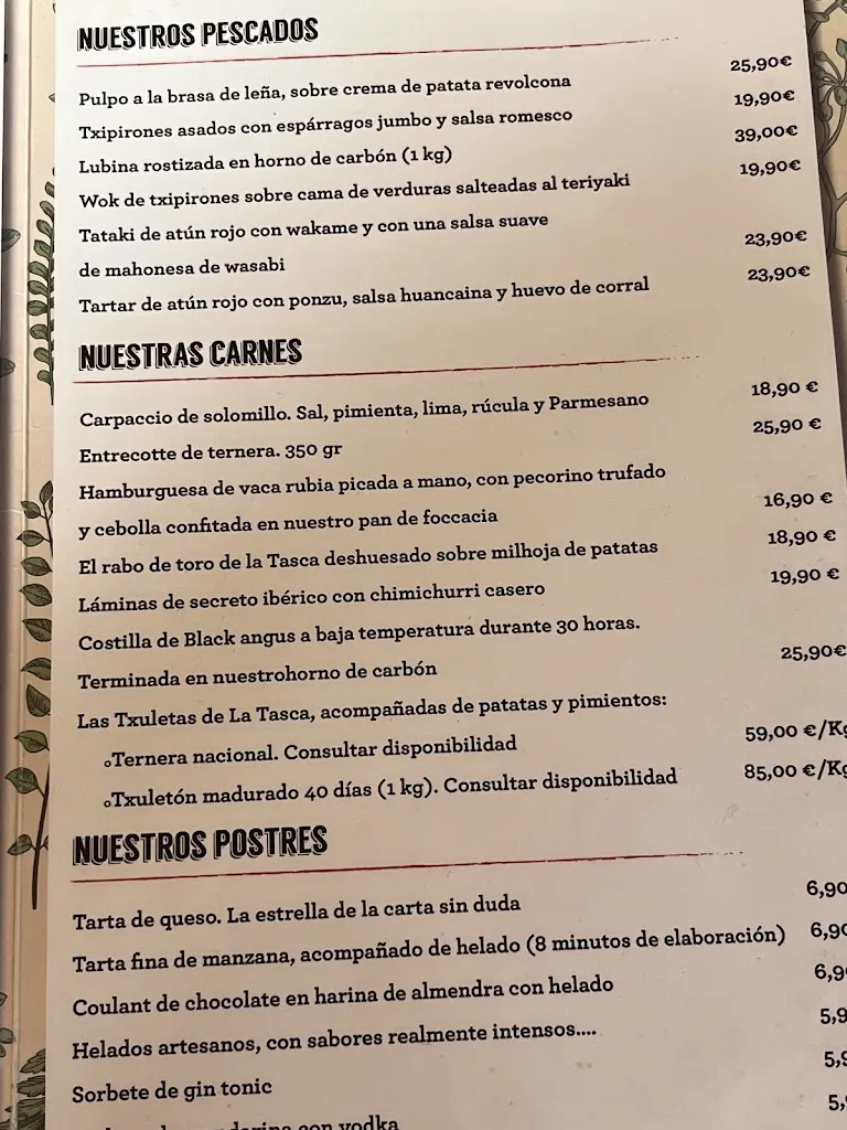 Menu_La Tasca del Retiro_Pelayos_image_1