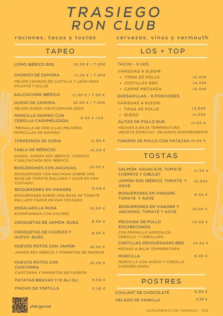 Menu_Trasiego Ron Club_Pelayos_image_1