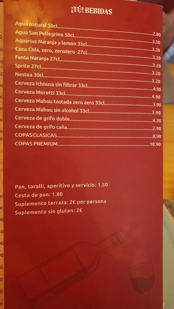 Menü_¡Tu! Pasta_Pelayos_Bild_2