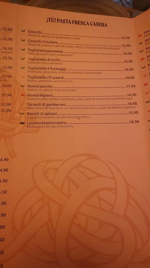 Menü_¡Tu! Pasta_Pelayos_Bild_4