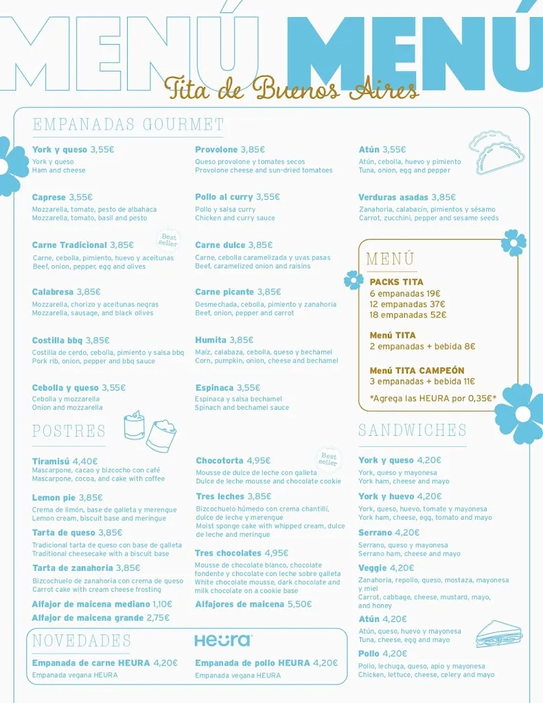 Menu_Empanadas Tita de Buenos Aires_Pelayos_immagine_1